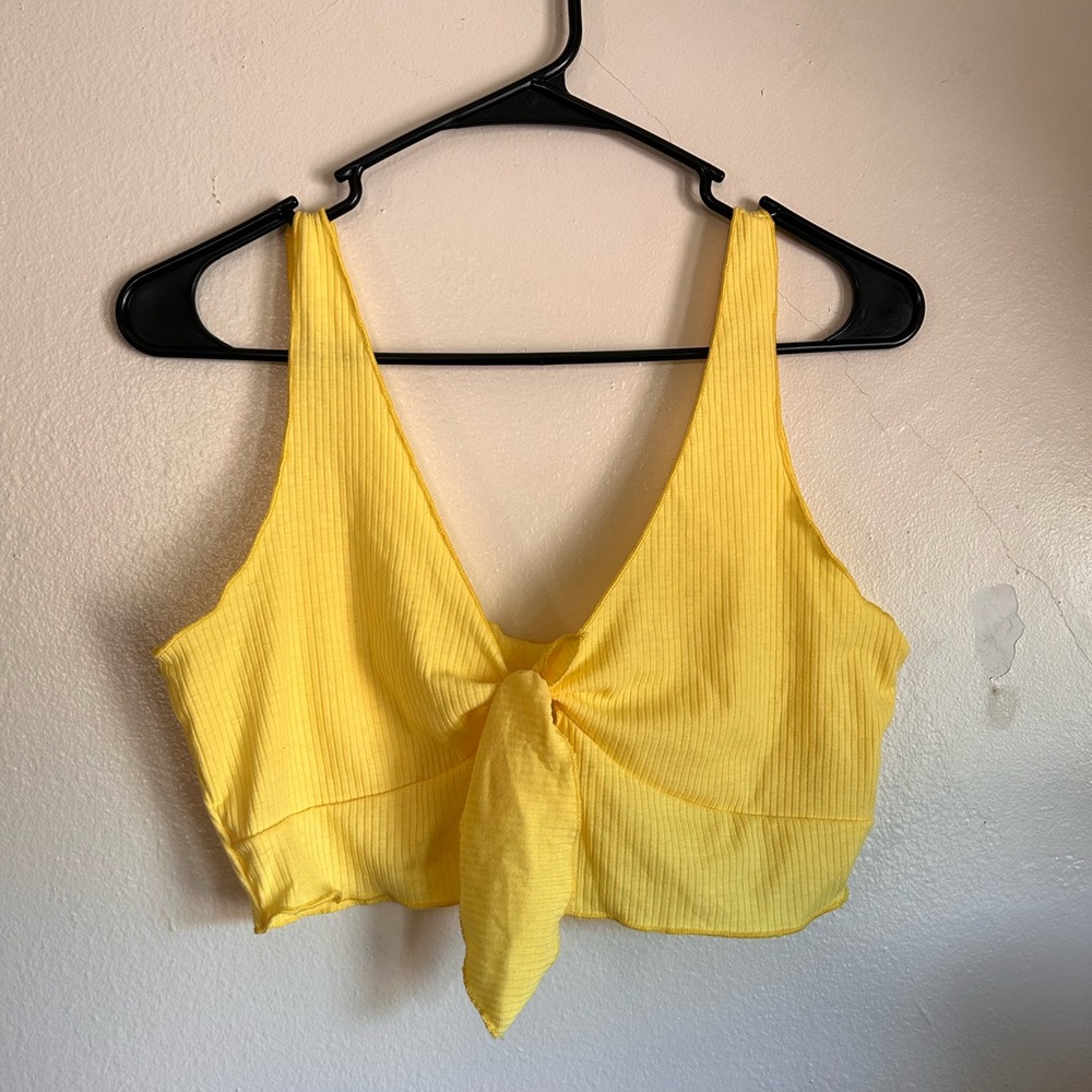 Rib Tie Crop Top